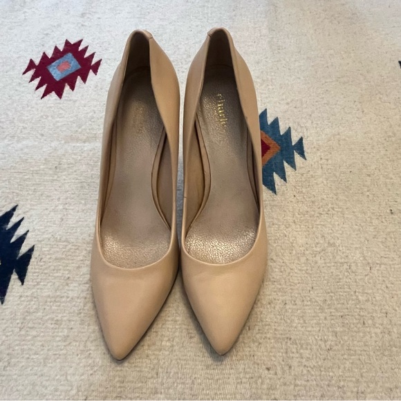 Charles David Nude Pointy Toe Heel Pump Stiletto Size 9 - Picture 3 of 11
